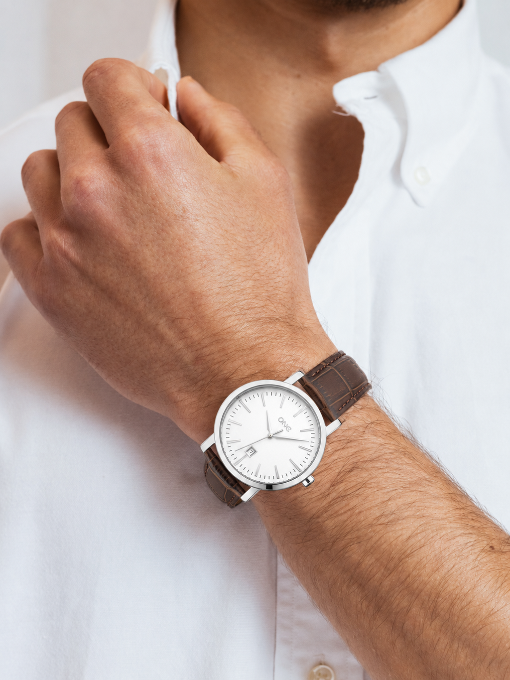 One Classic Silver Watch