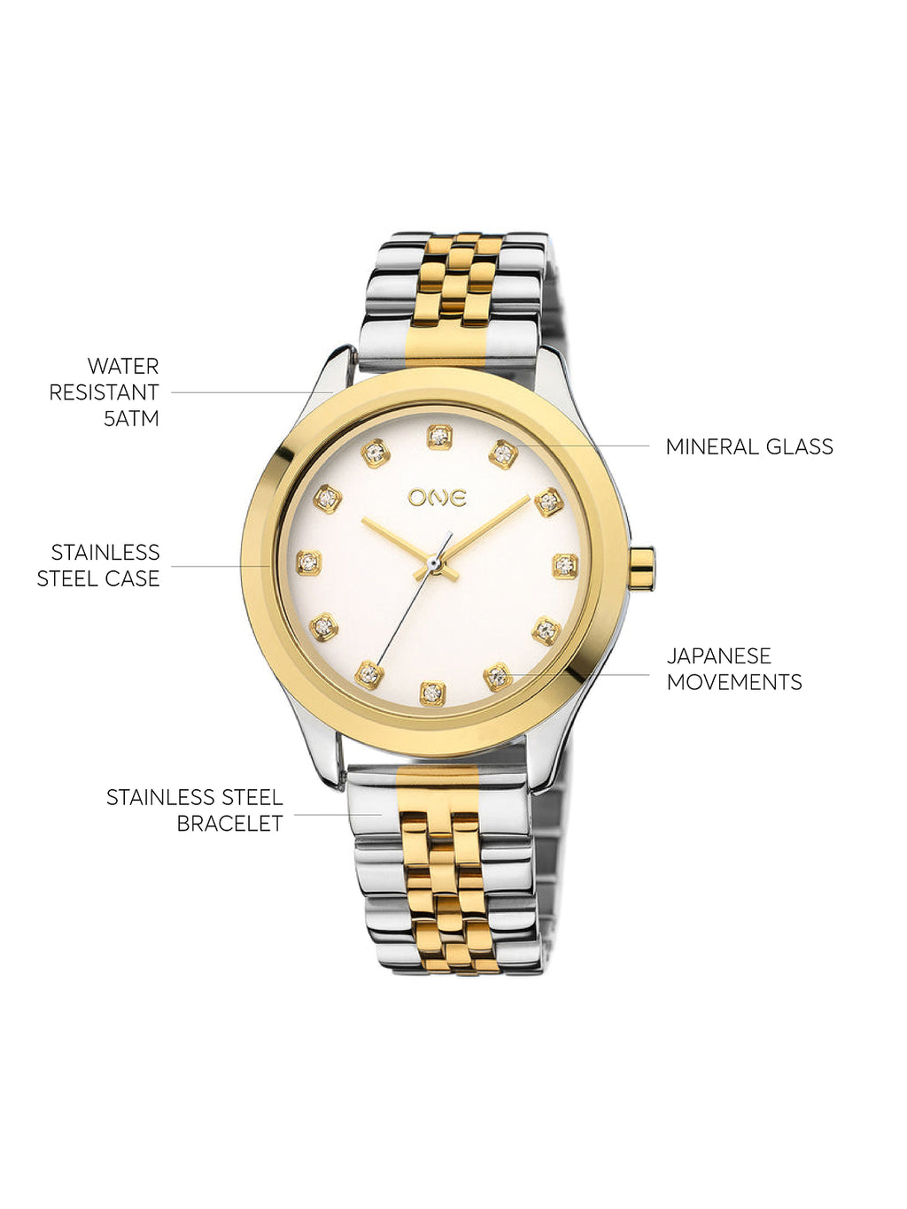 Montre One Twin Bicolore