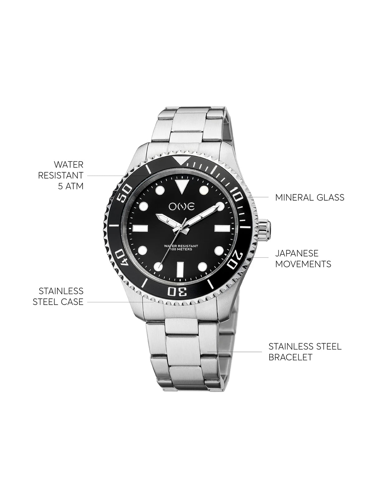 Montre One Hydra Noir