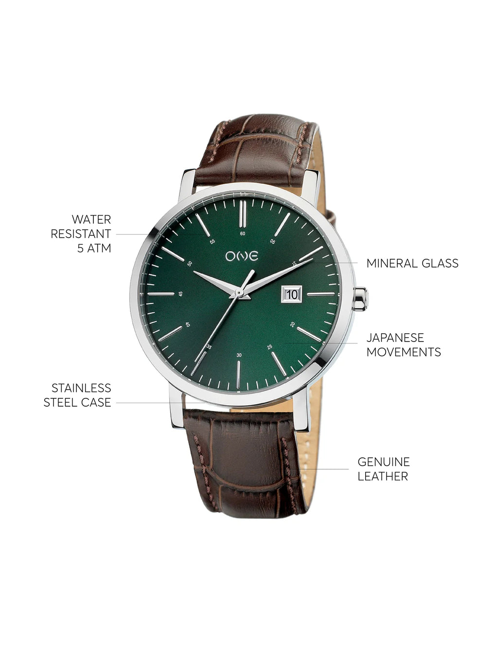 Montre One Classic Verte