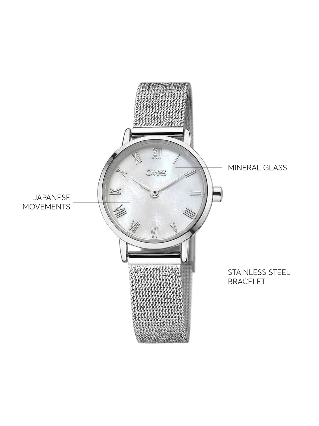 One Aura Silver Watch