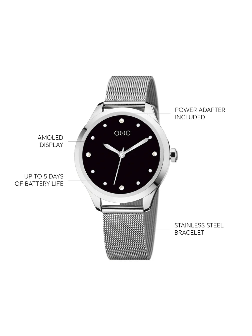 Montre connectée One Mini Argent