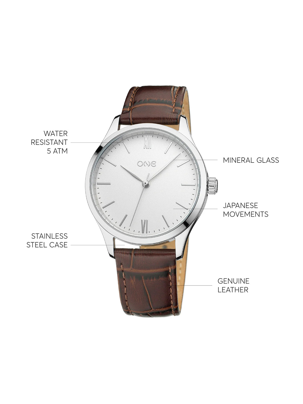 One Heritage White Watch