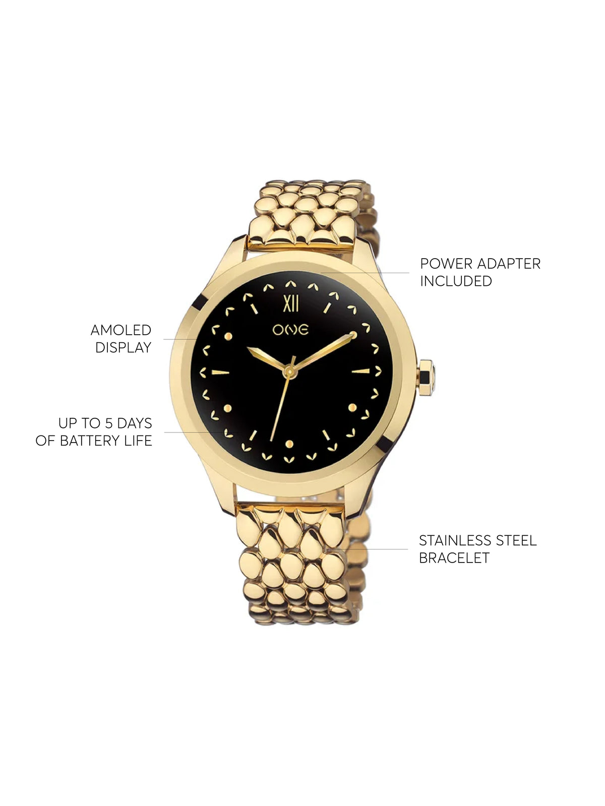 One Mini Gold Links Smartwatch