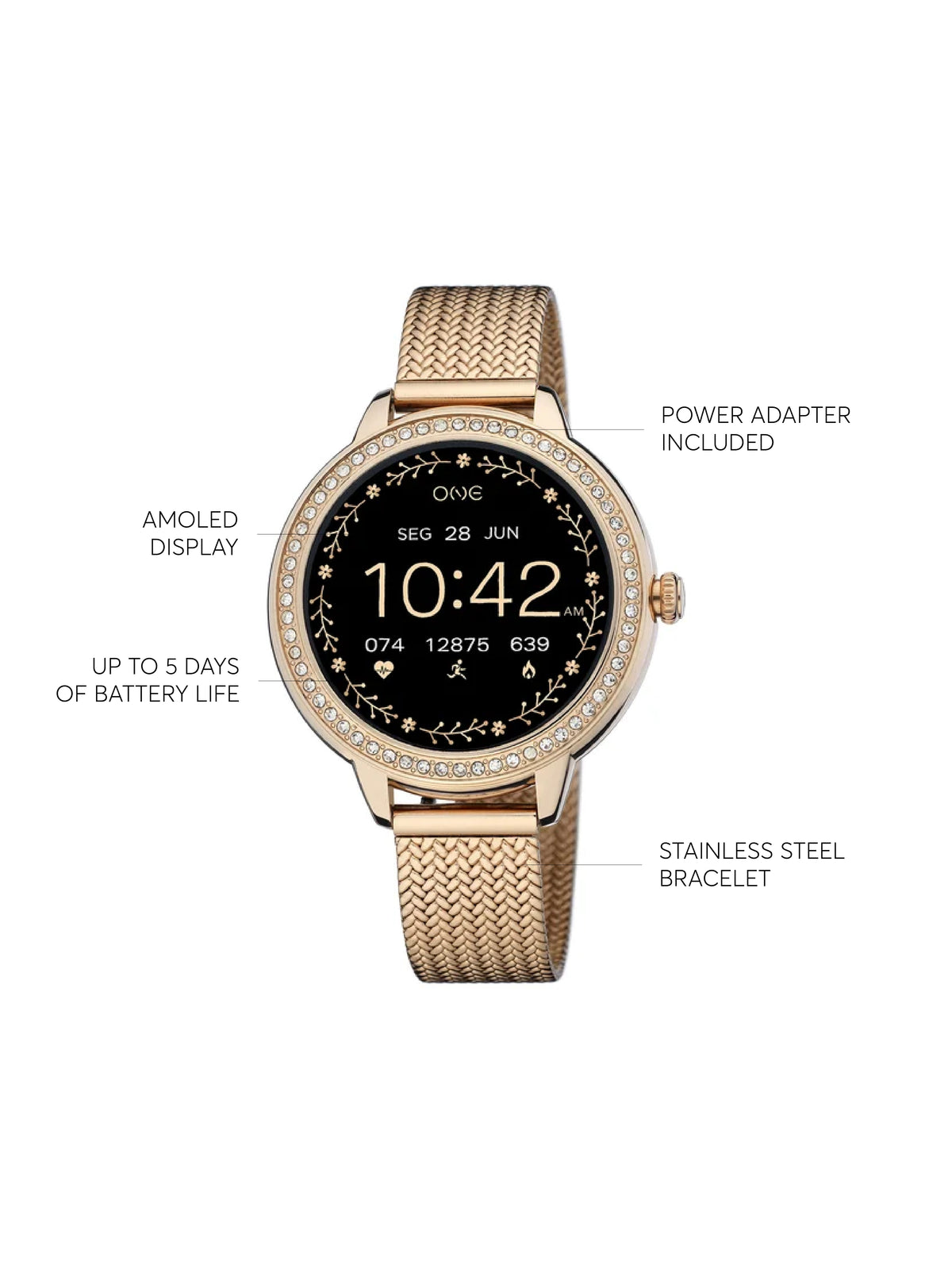 One Mini Spark Rose Gold Smartwatch