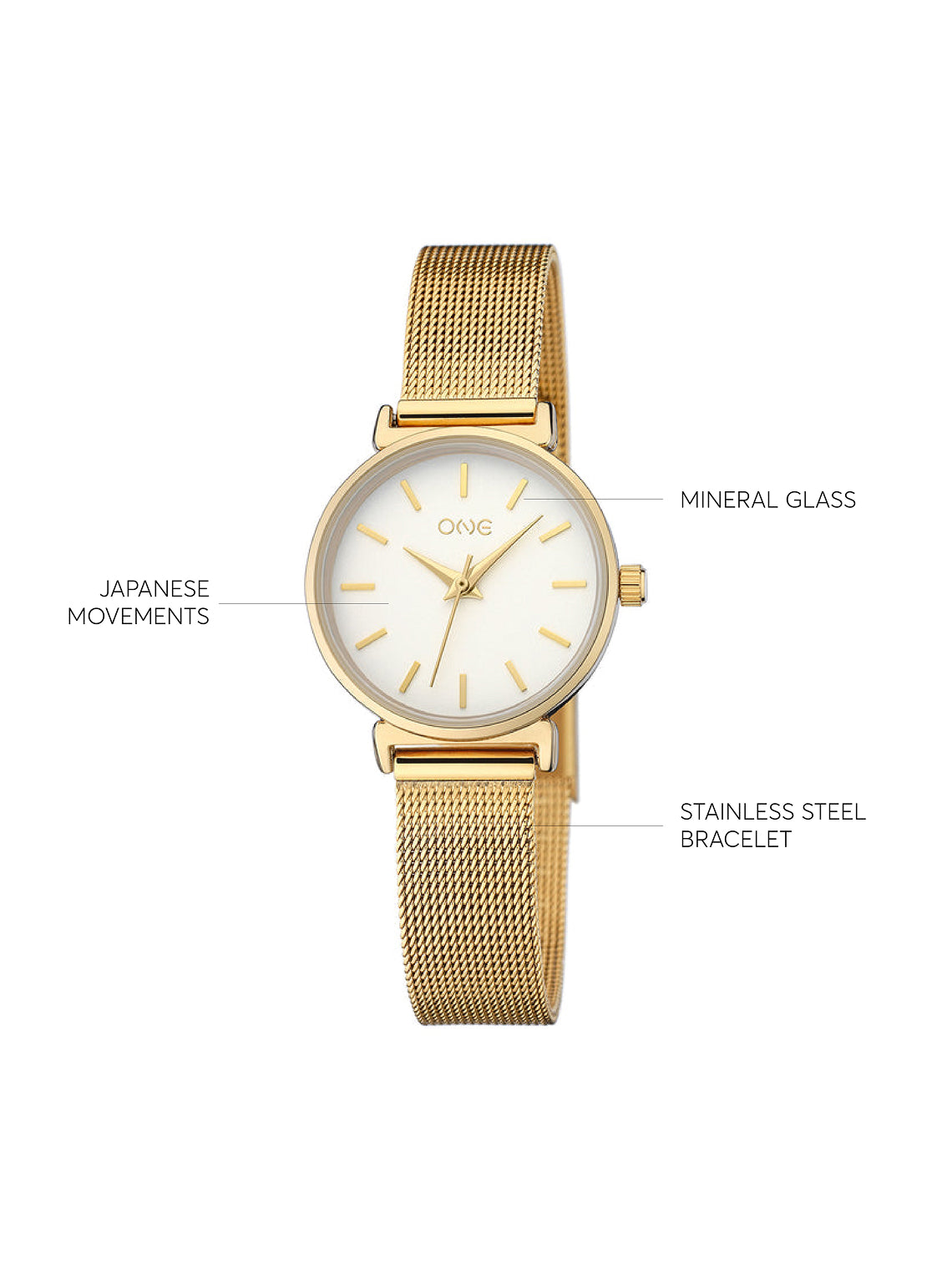 Montre ONE Daily Round Gold