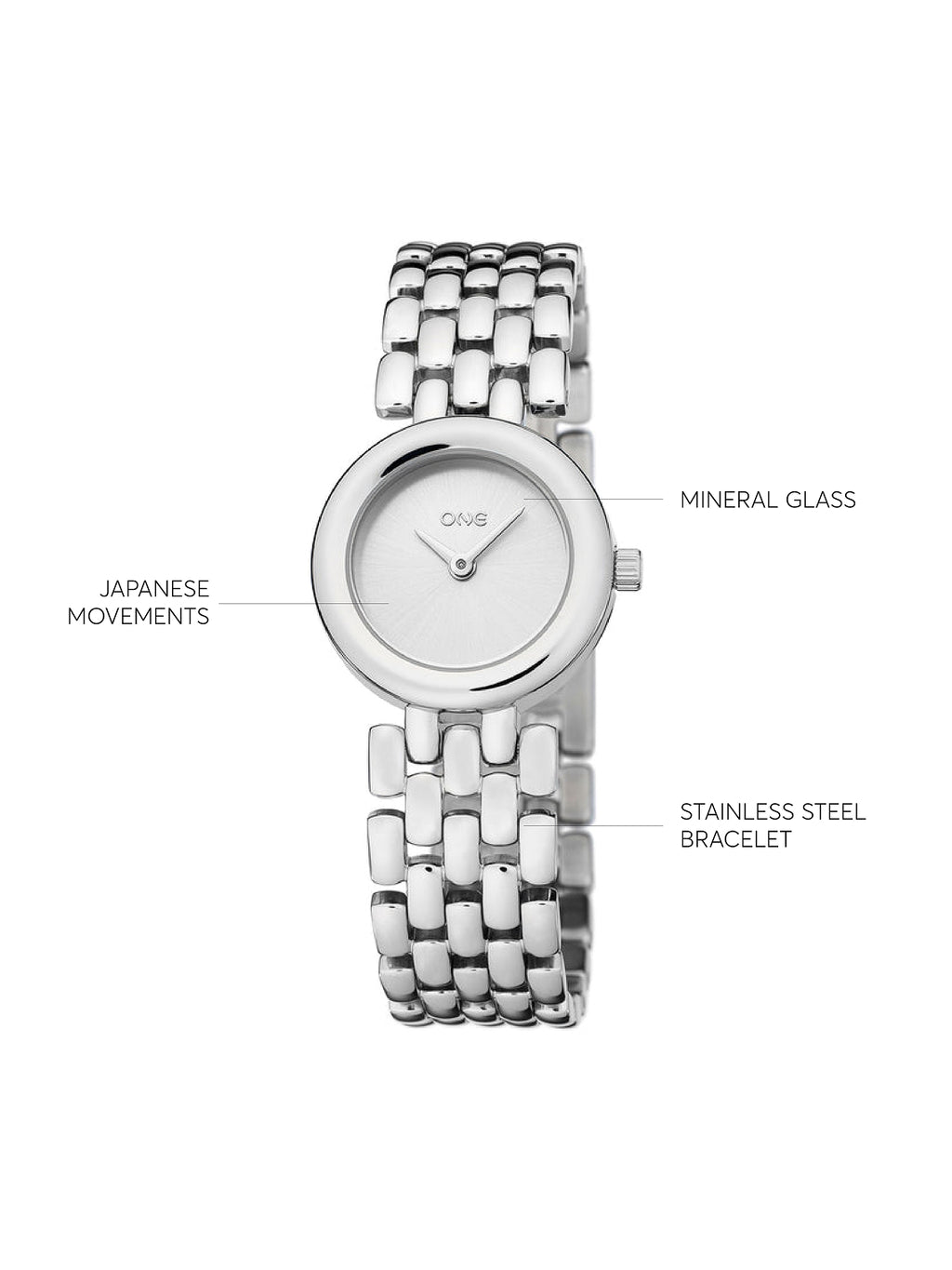 One Belle Silver Watch