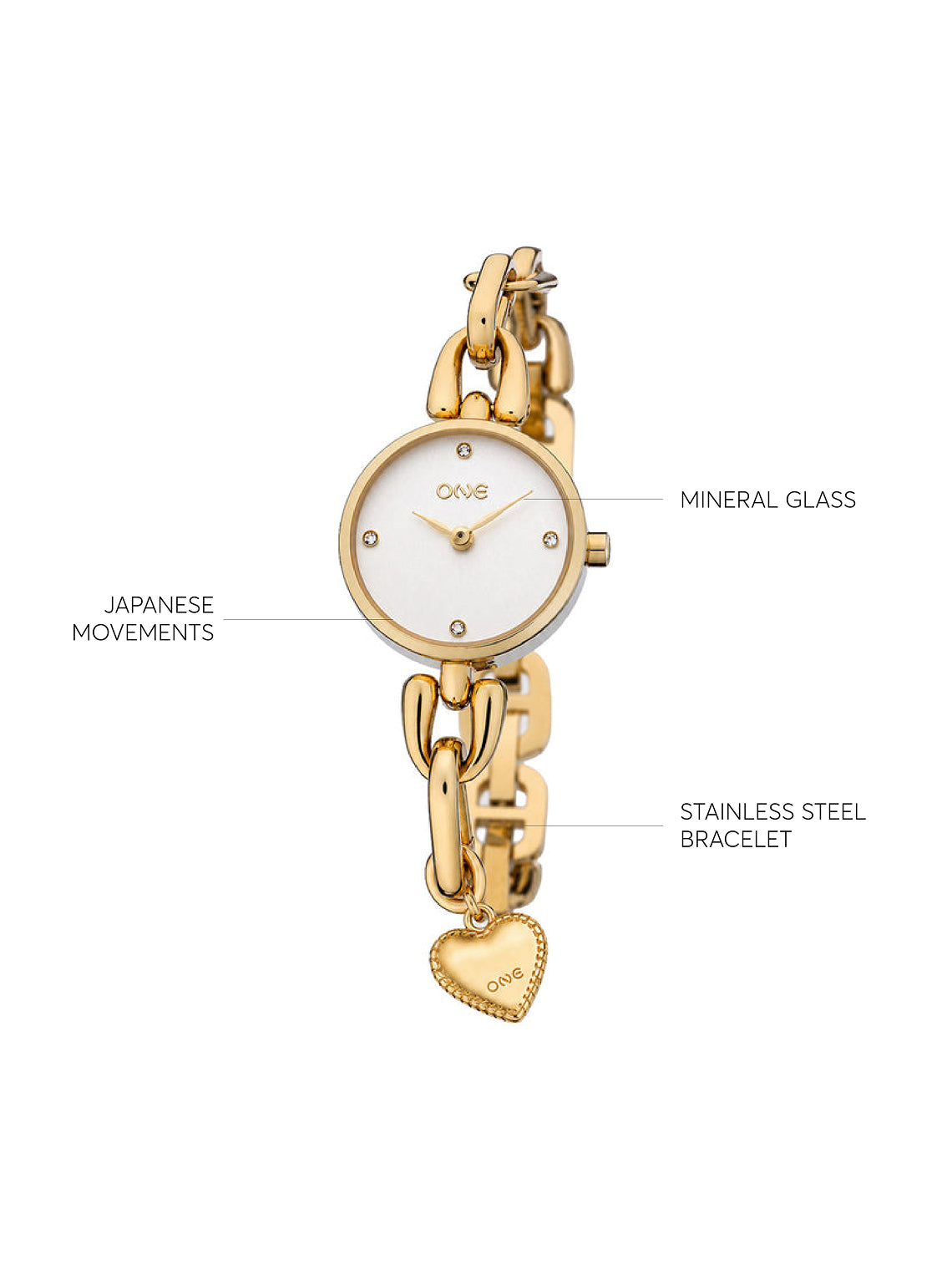 Reloj ONE Links Gold