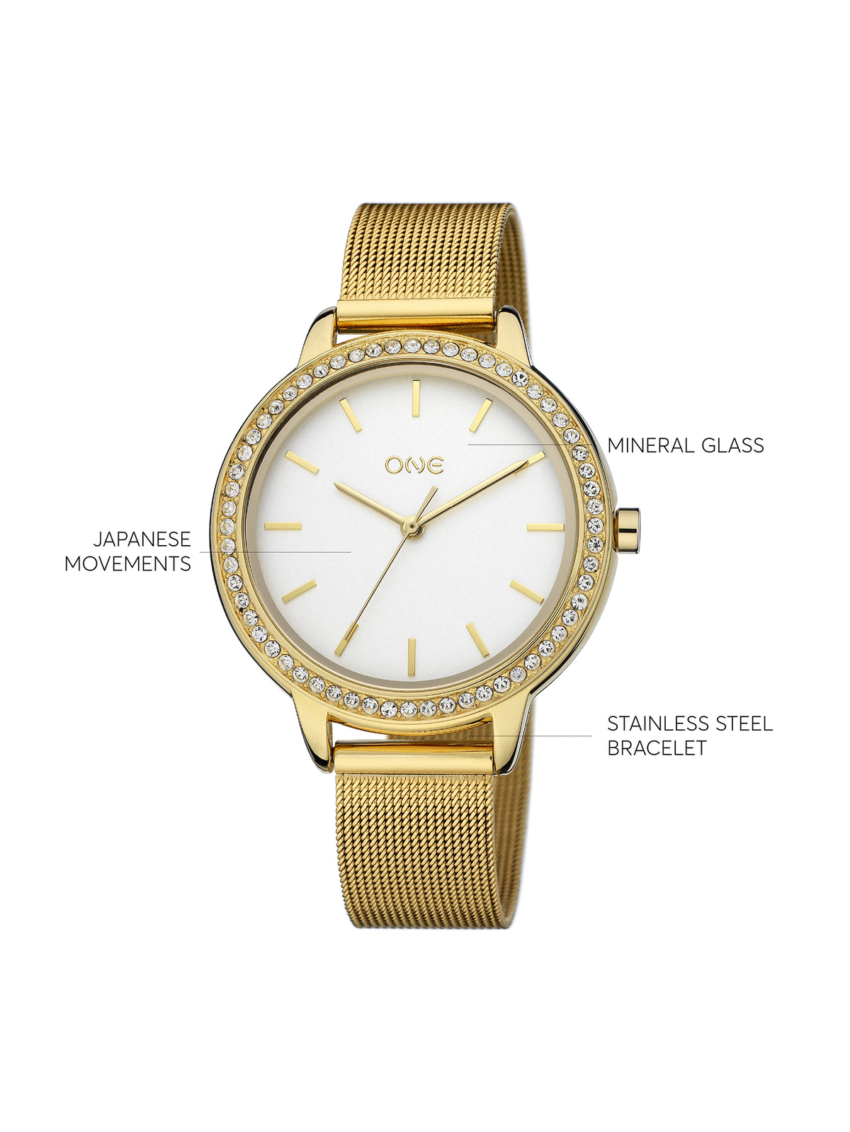 One Twin Spark Gold Watch