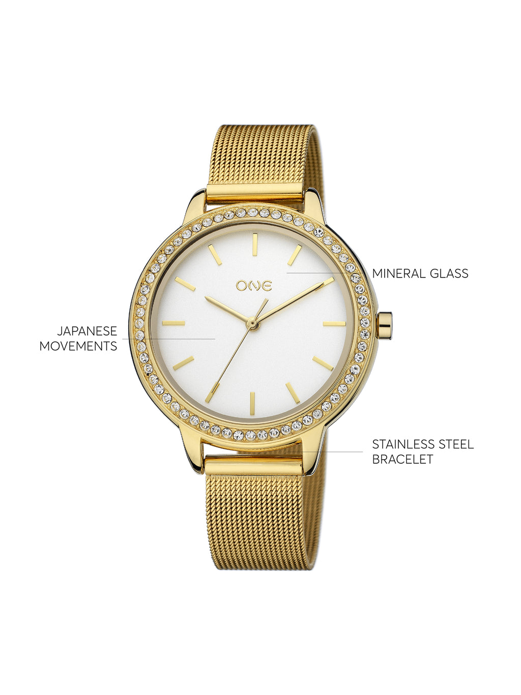 One Twin Spark Gold Watch