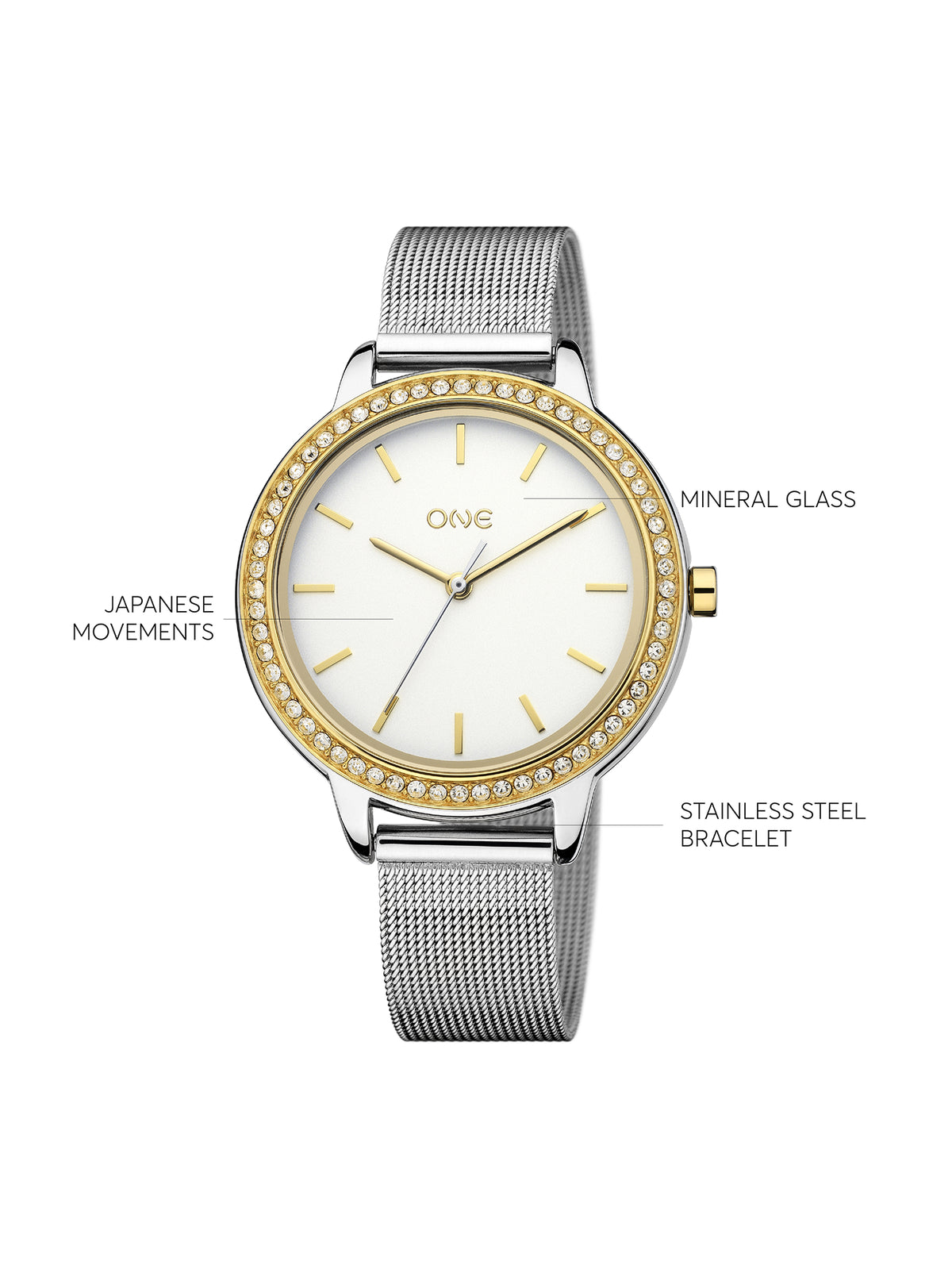 Reloj One Twin Spark Bicolor