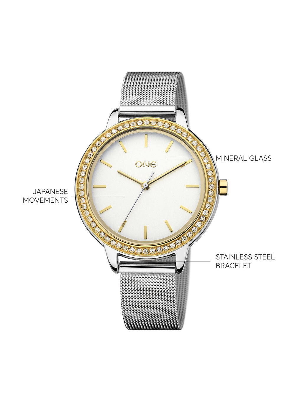 Reloj One Twin Spark Bicolor