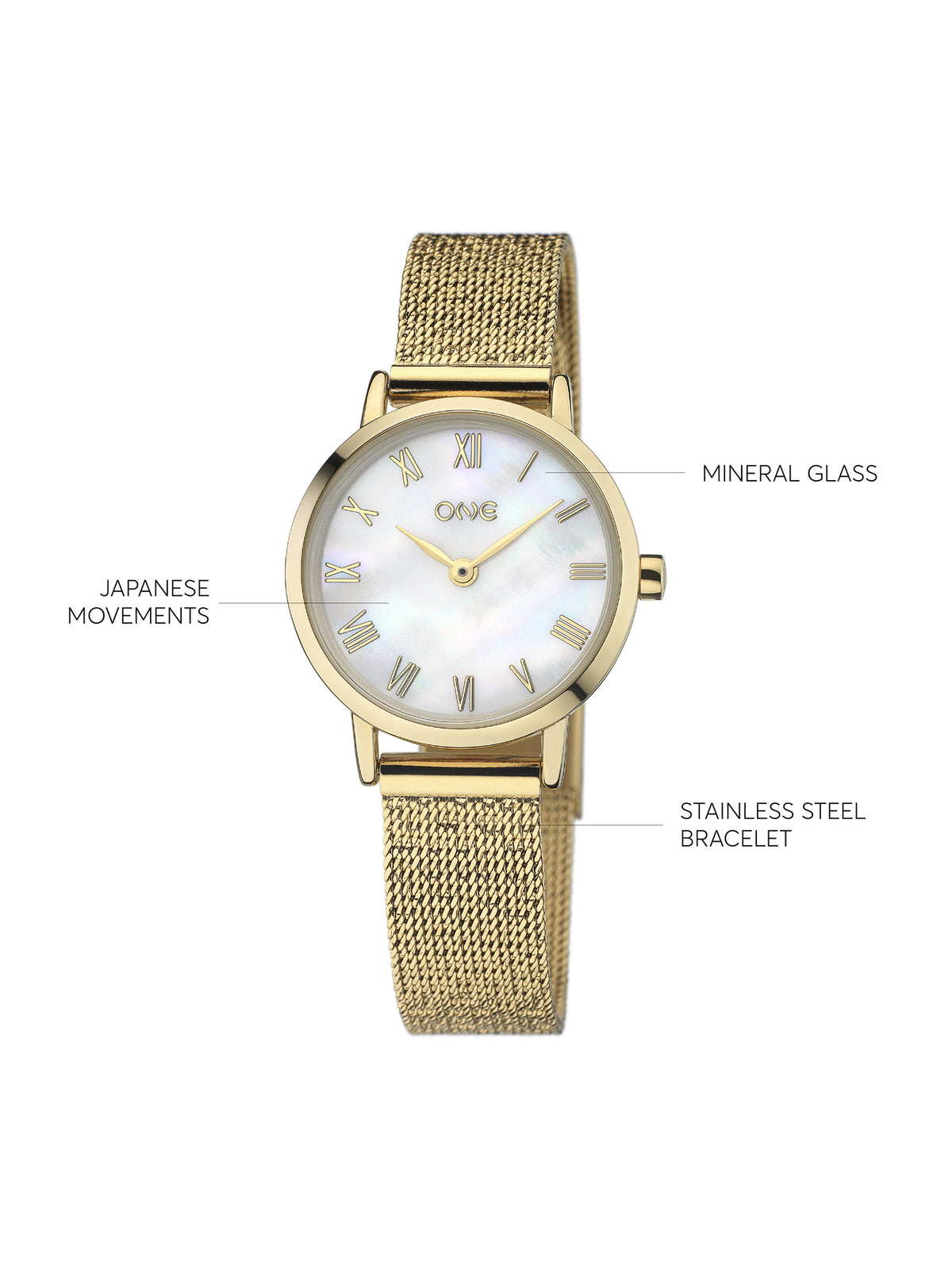 One Aura Gold Watch