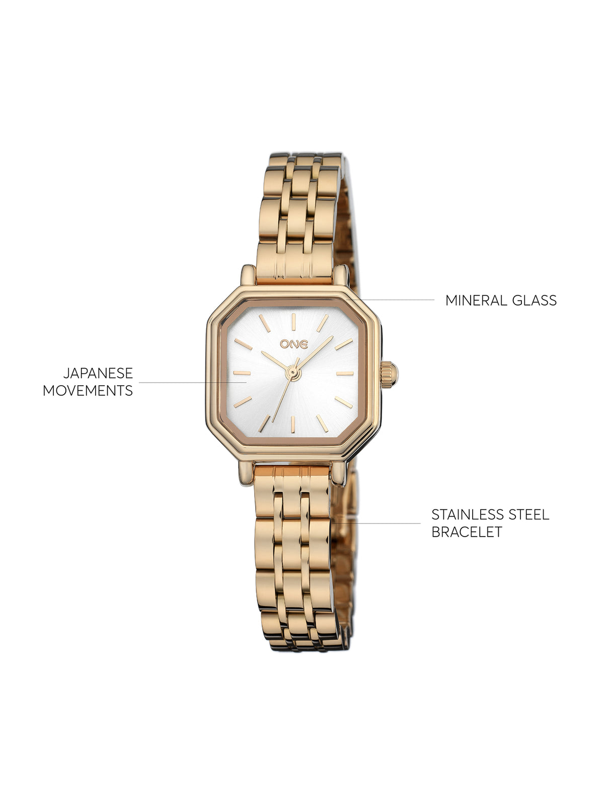 Relógio One Flow Rosegold Links