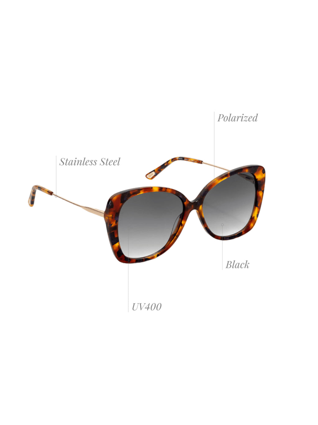 Lunettes de soleil One Preppy Marron