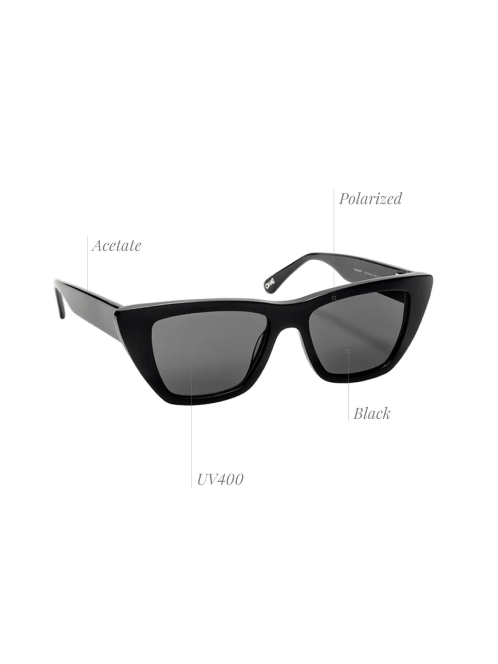 Lunettes de soleil One Flirt noires