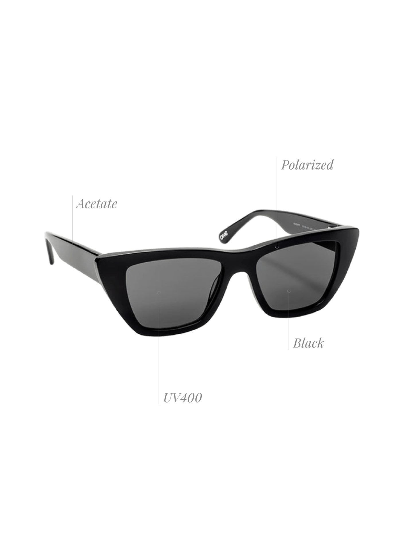 Óculos de Sol One Flirt Preto