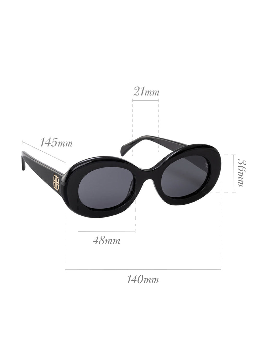 One Dolce Small Black Sunglasses