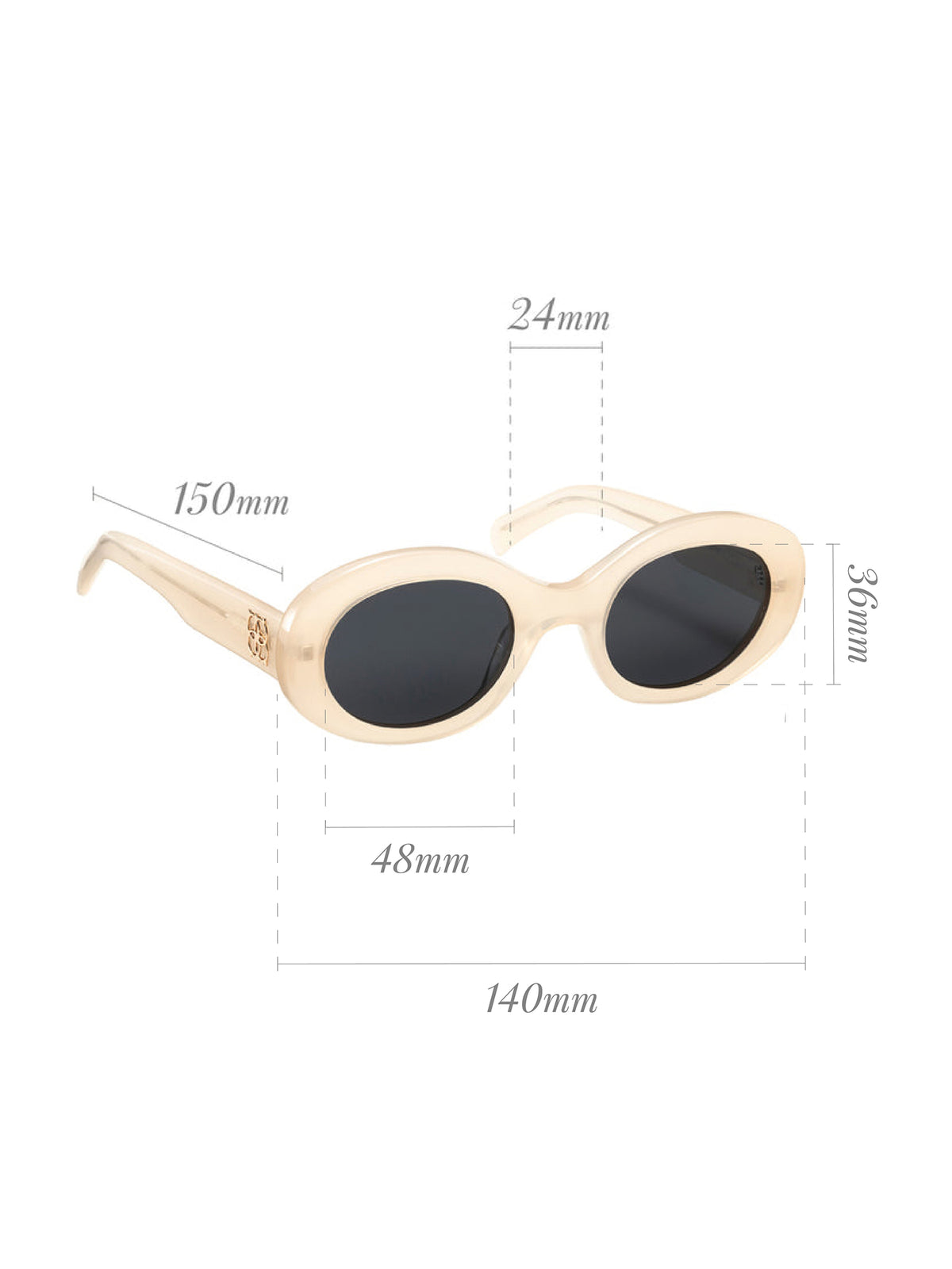 Lunettes de soleil One Dolce Small blanches