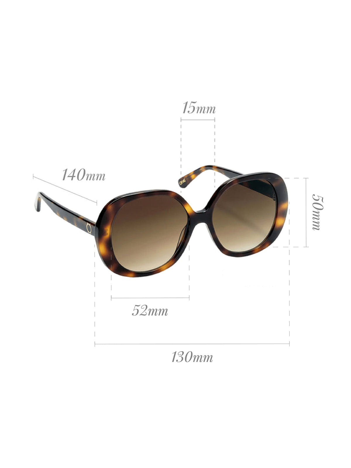 Boîte Lunettes de Soleil One Powerful Marron