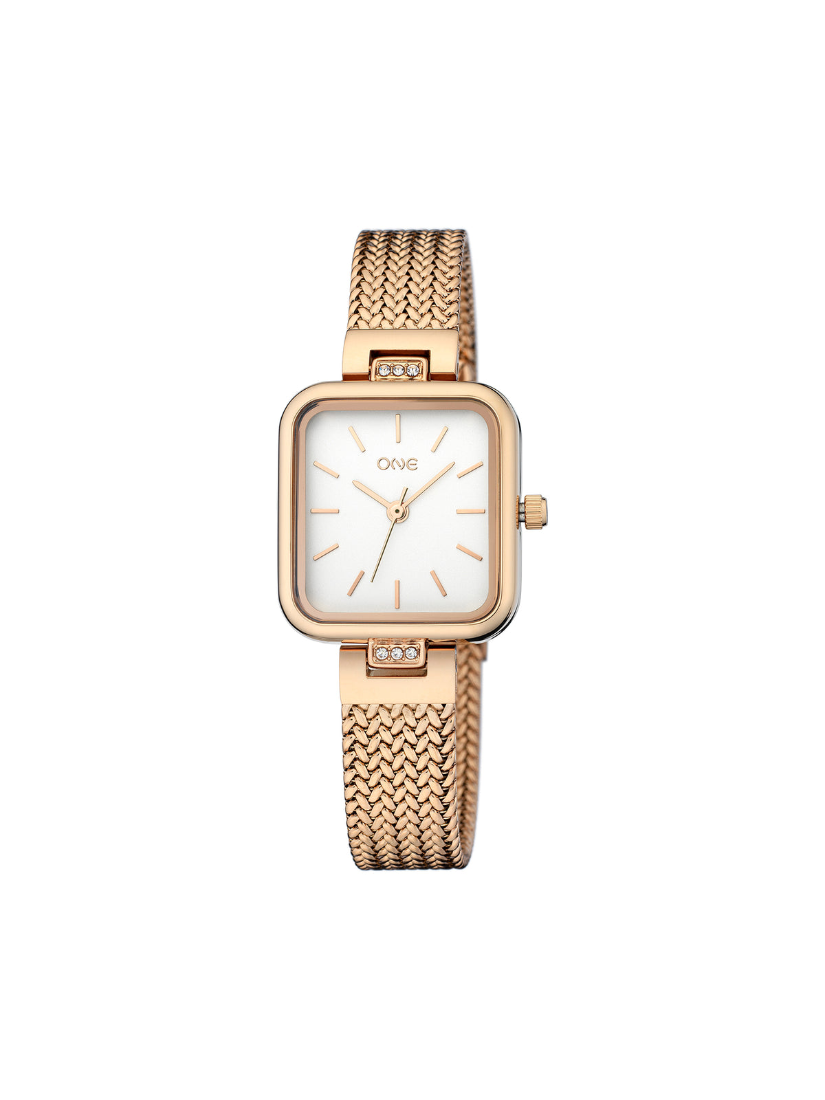 Relógio One Edge Rosegold Mesh Antique