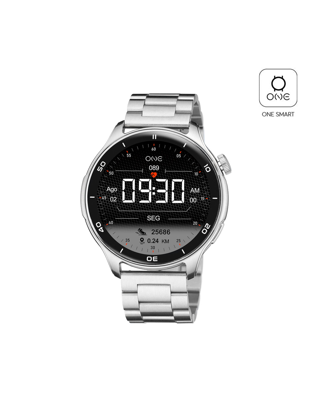 Reloj Inteligente One Men Explorer GPS Plateado
