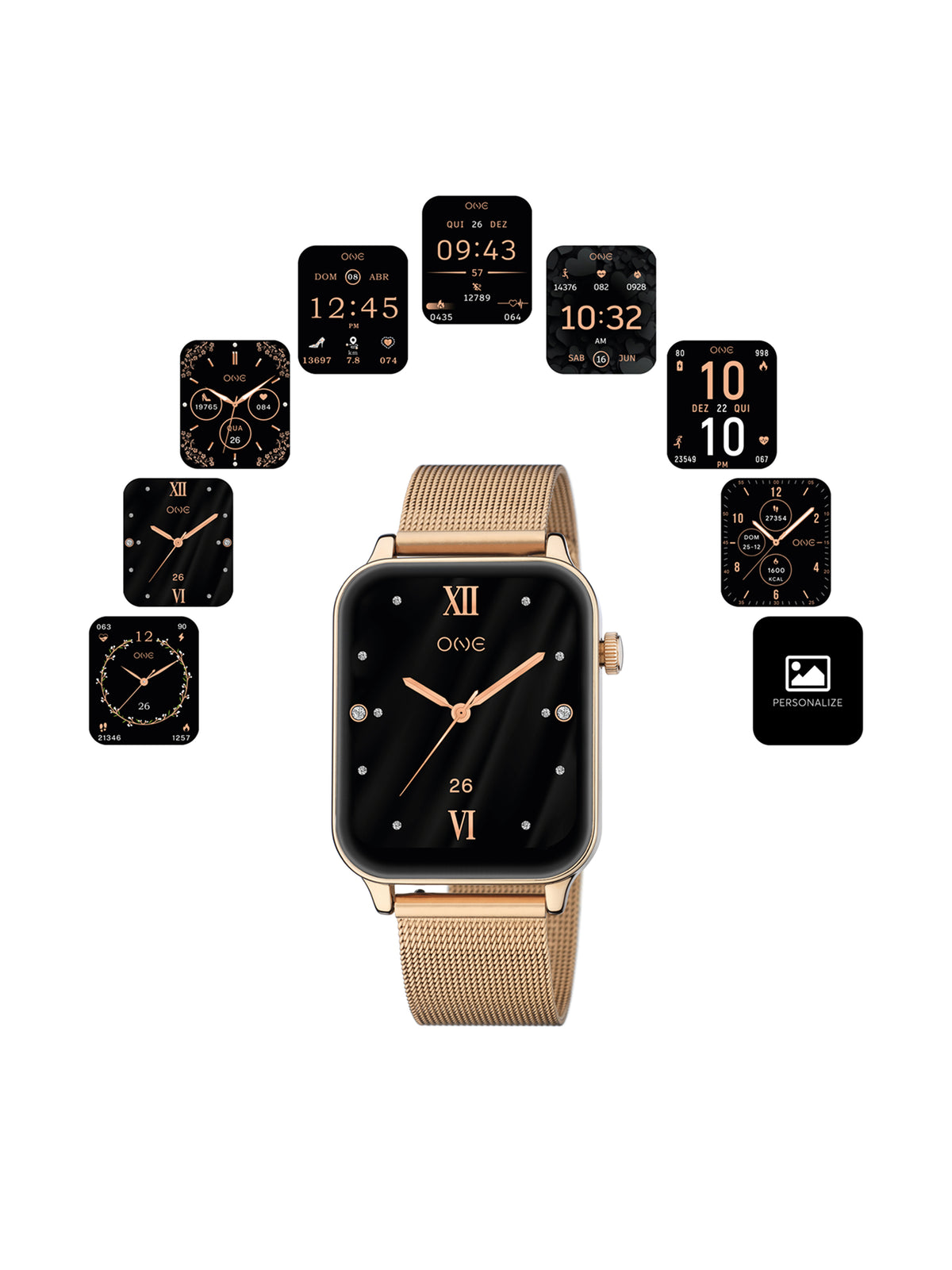 Reloj Inteligente One Frame Oro Rosa