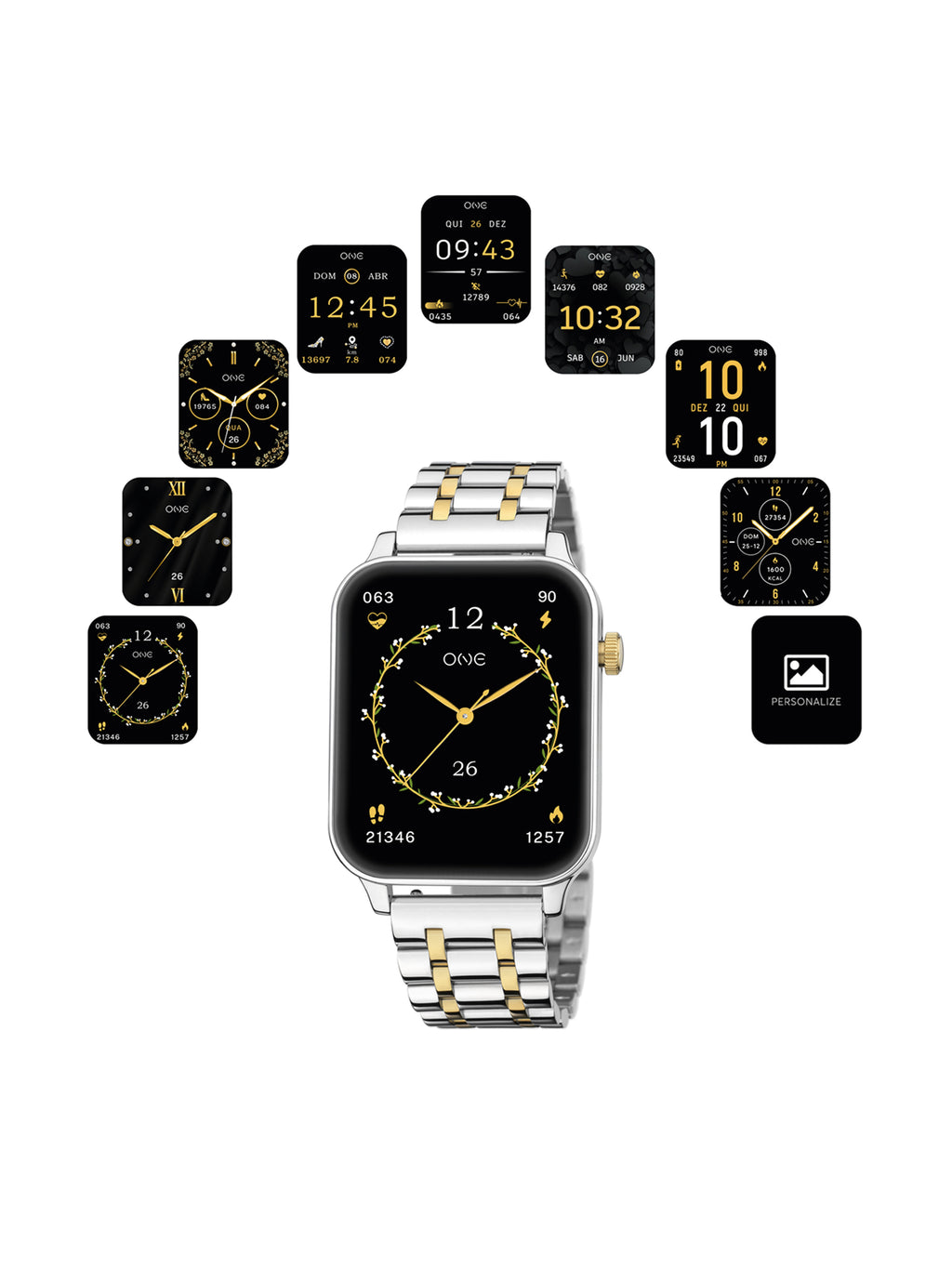 Reloj Inteligente One Frame Bicolor Eslabones