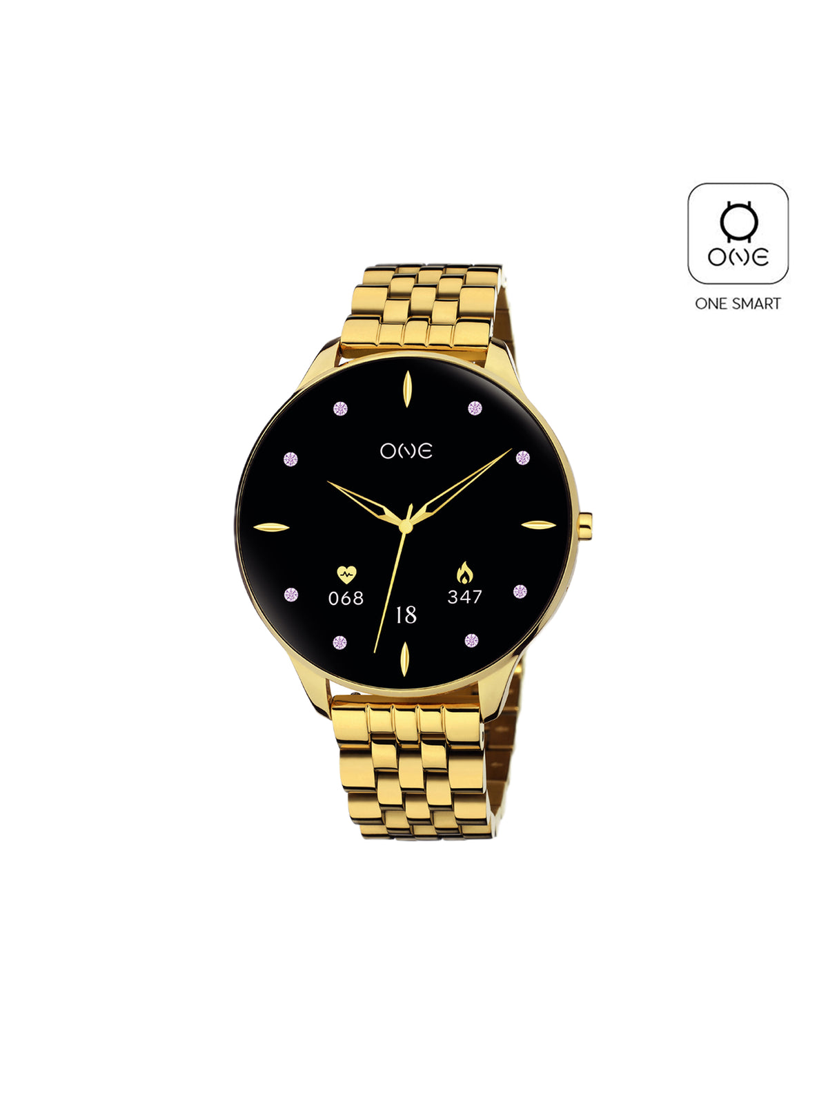 Reloj Inteligente One Slim Dorado Eslabones