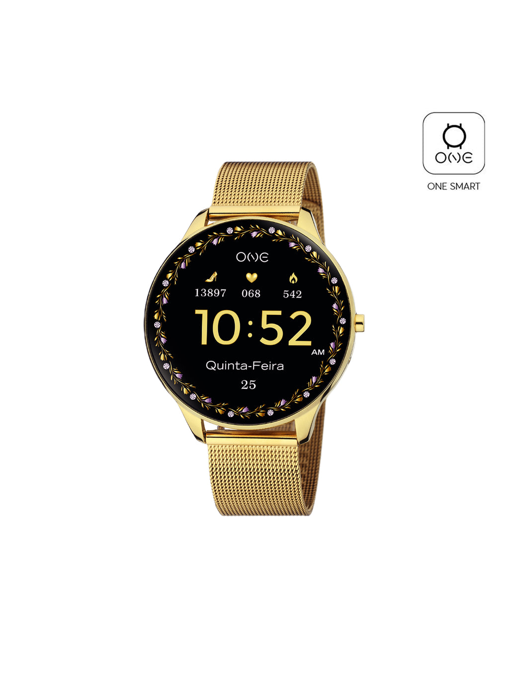 Smartwatch One Slim Gold Mesh