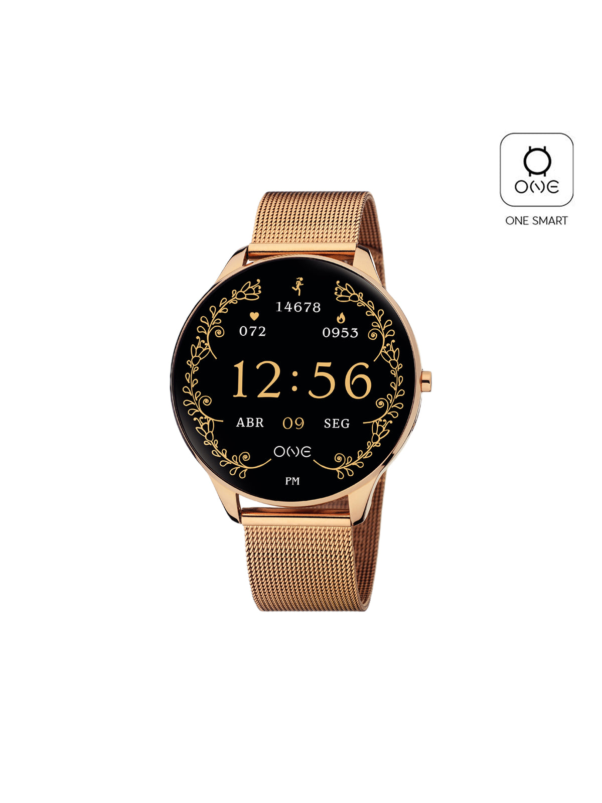 Smartwatch One Slim Rosegold Mesh