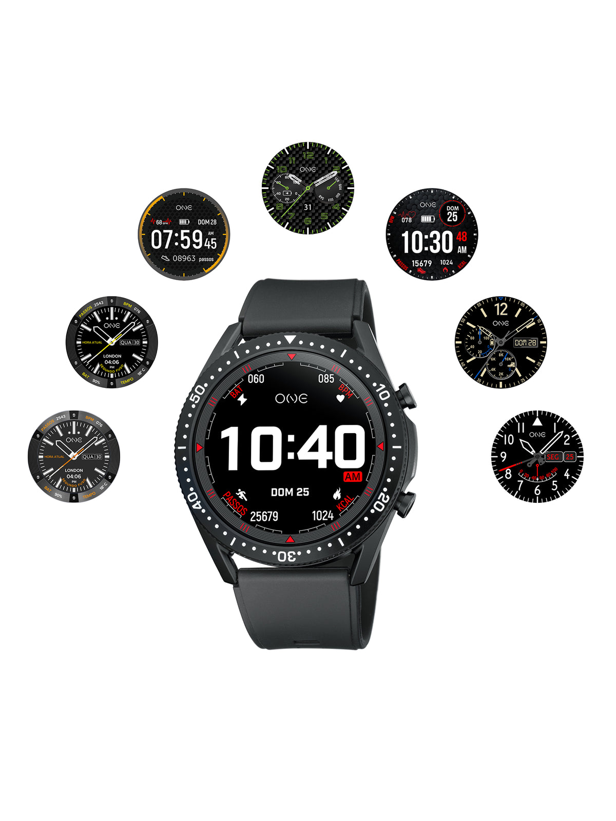 Smartwatch One Men Core Noir