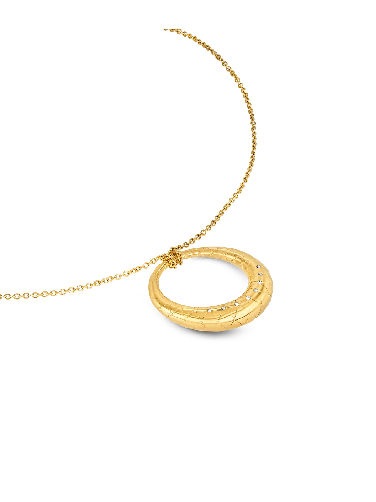 Colar One Delightful Crystal Gold