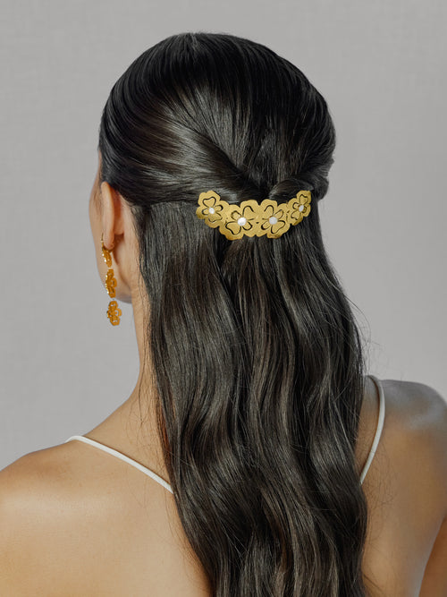 Accessoire Cheveux One Femme Margot Floraison Or