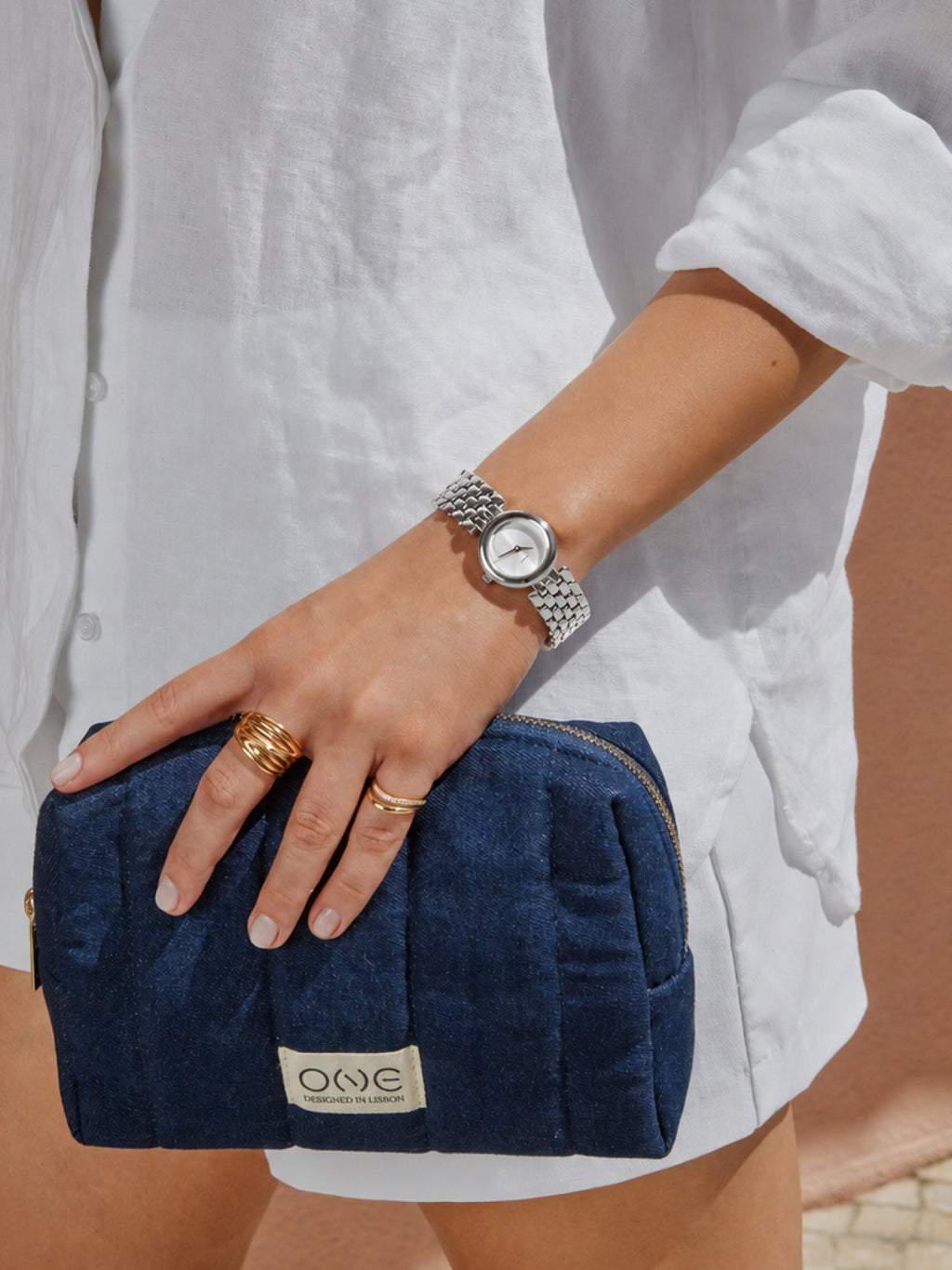 One Belle Silver Watch