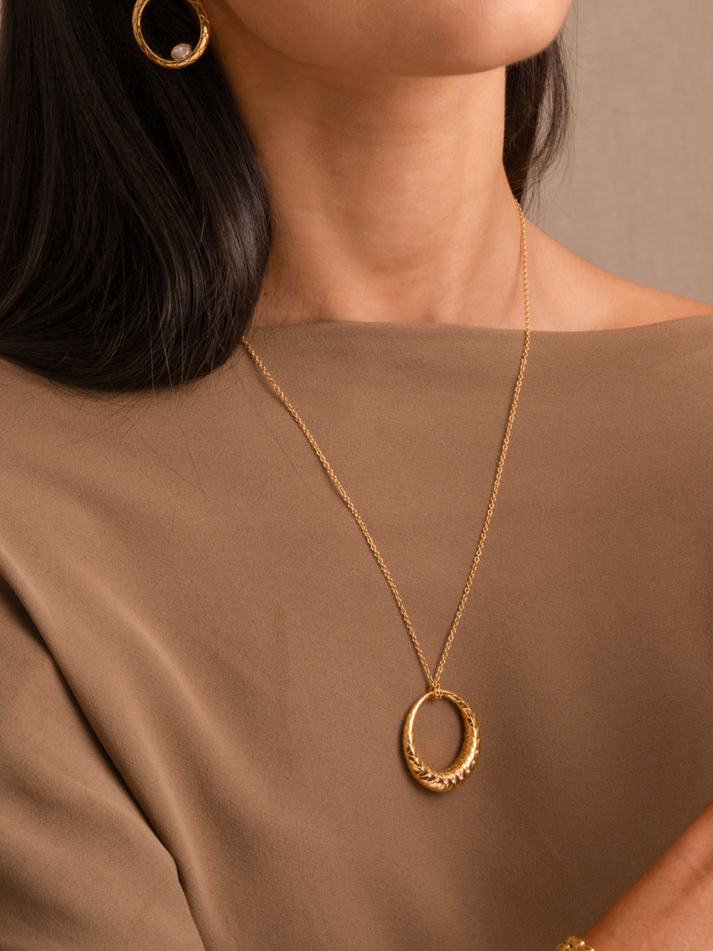 Colar One Delightful Crystal Gold