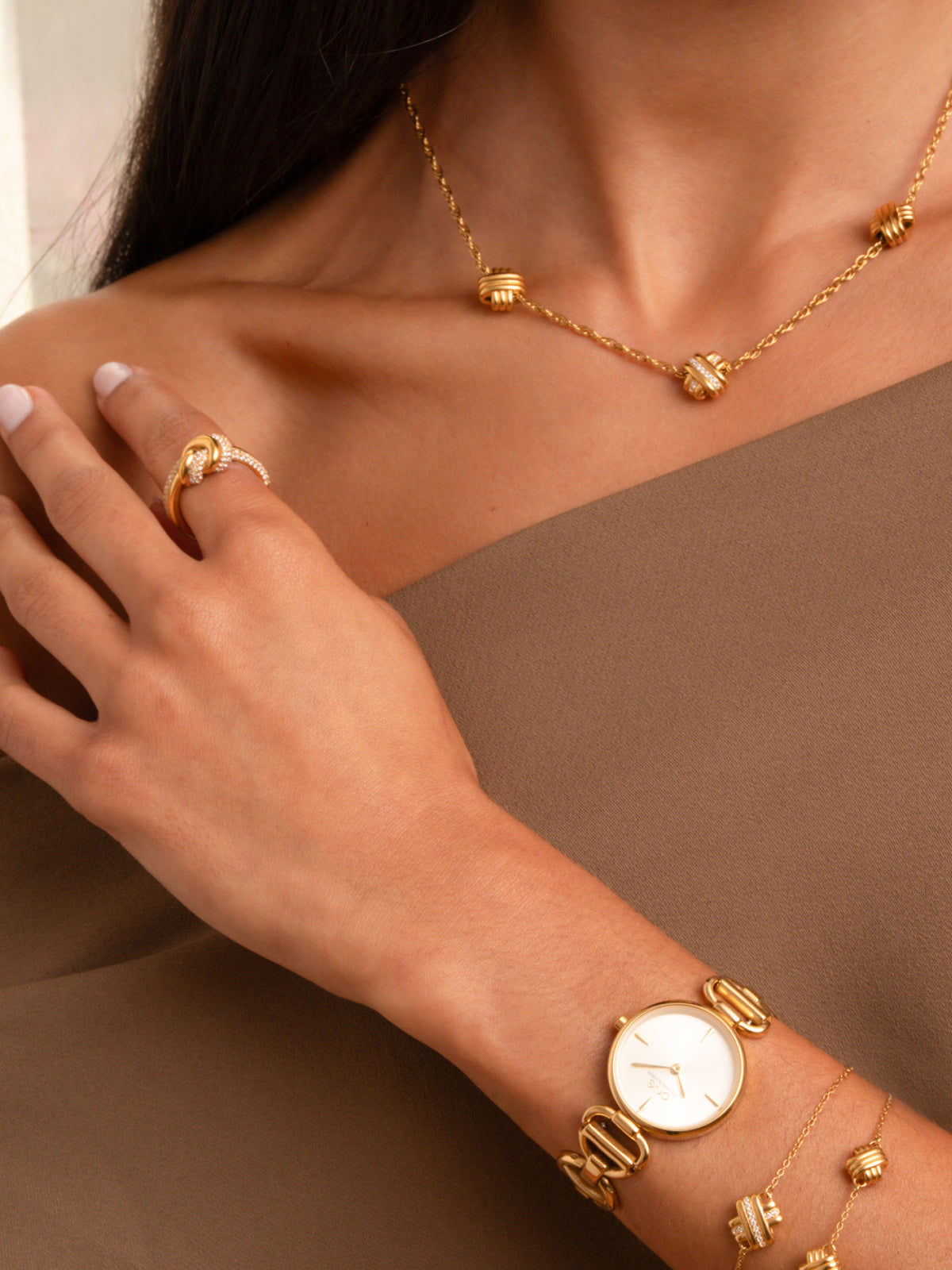 Bague ONE Knot Crystal