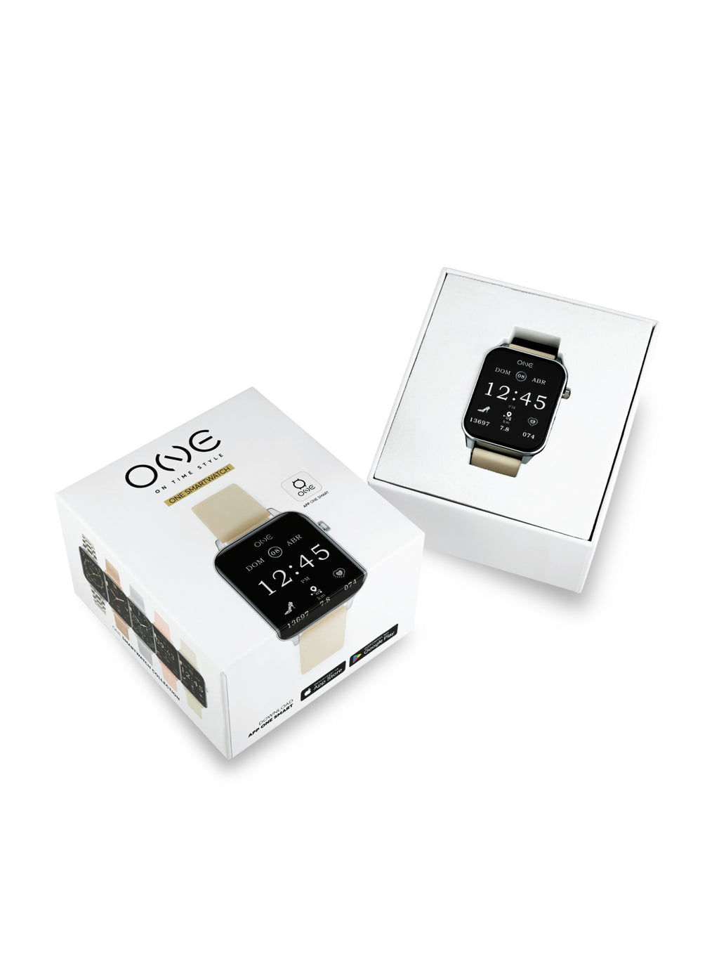 Reloj Inteligente One Frame Beige Silicona