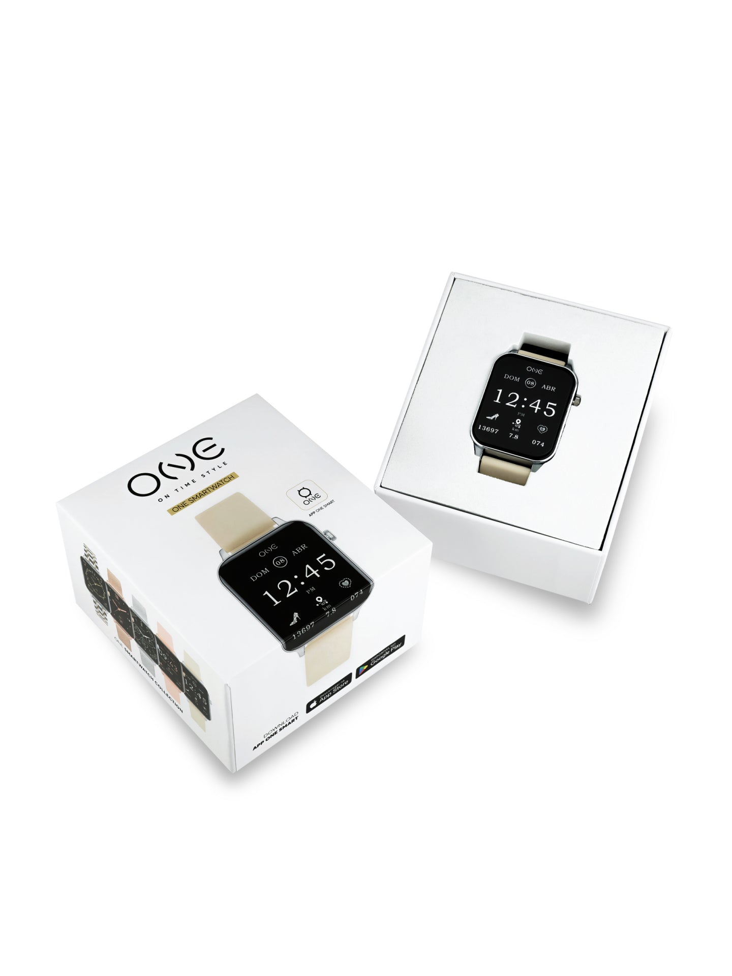 Reloj Inteligente One Frame Beige Silicona