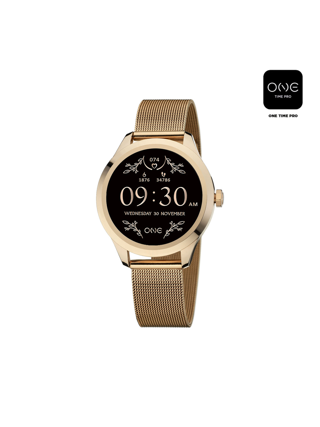 Montre connectée One Mini Or rose