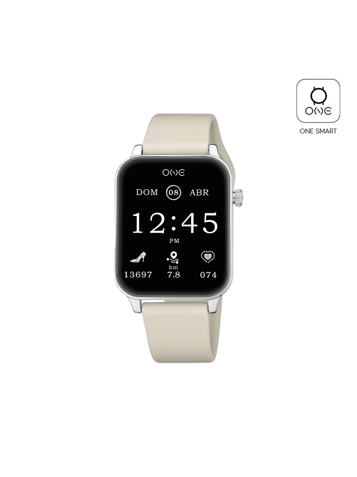 Smartwatch One Frame Beige Silicone