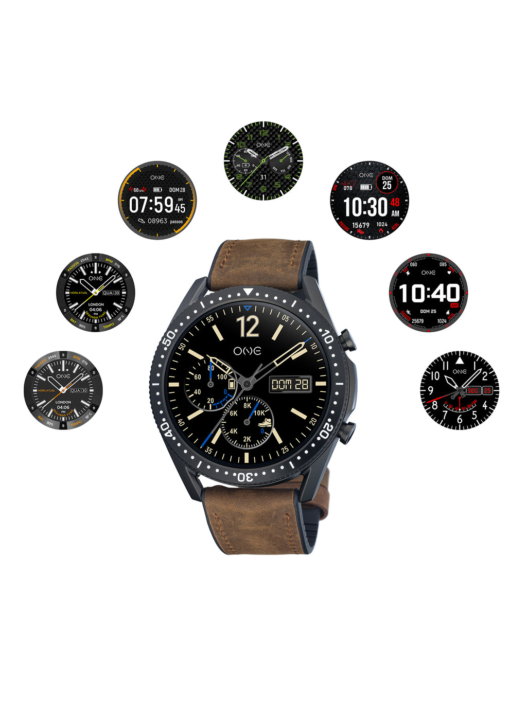 Smartwatch One Men Core marrón