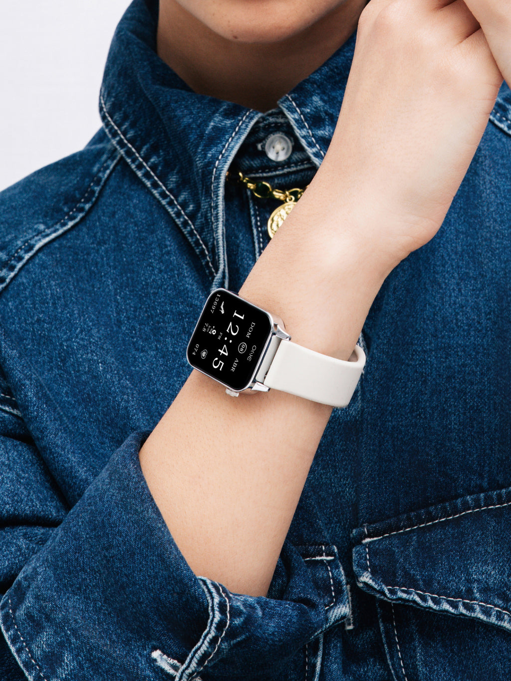 Smartwatch One Frame Beige Silicone