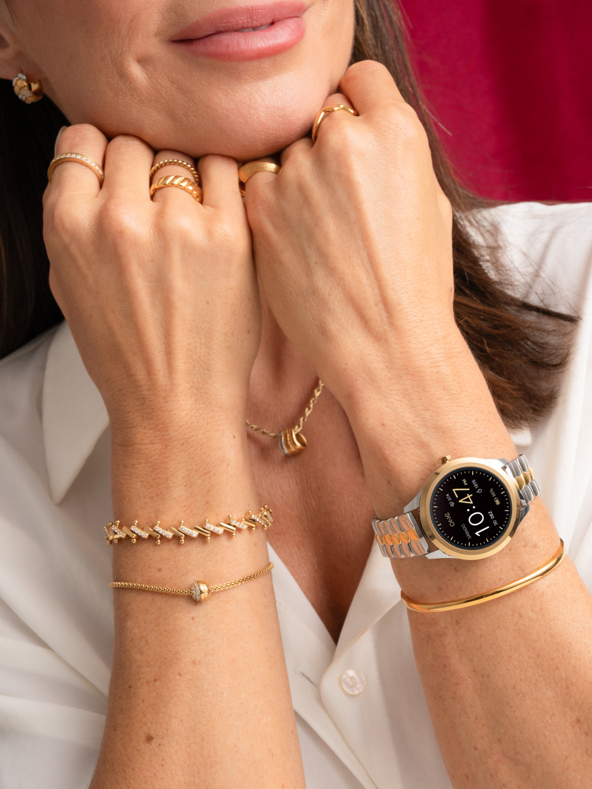 One Mini Bicolor Rounded Links Smartwatch