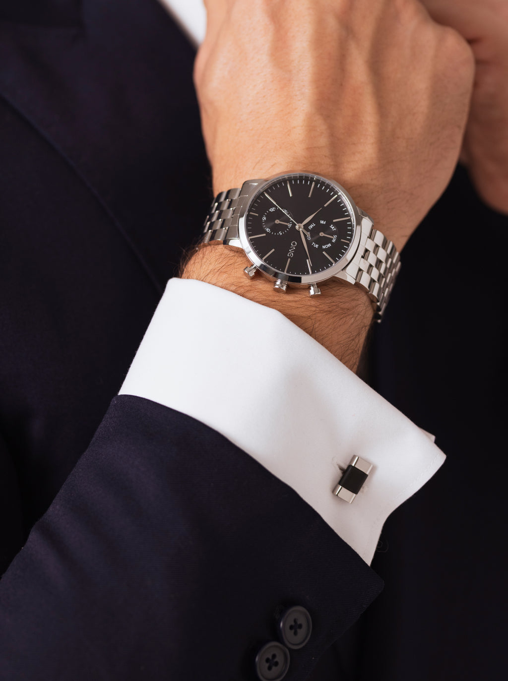 Botões de Punho One Men Noble Steel - OAMC4101SS