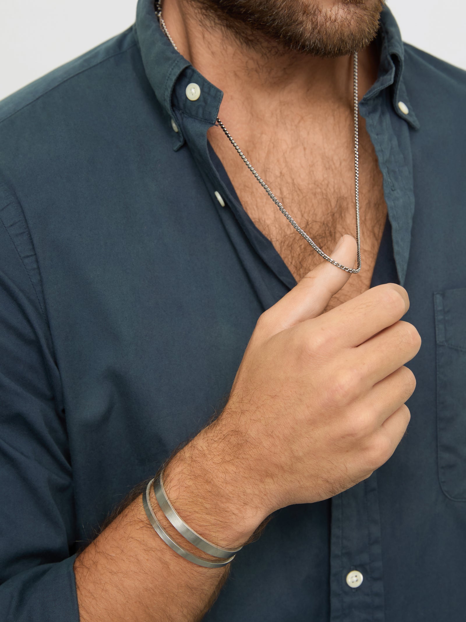 Colar 2 em 1 One Men Fine Steel - OAMN4102SS