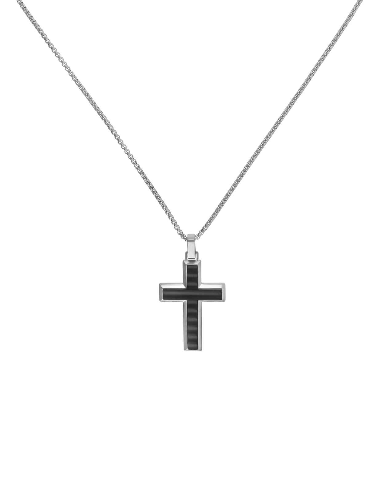 Colar One Men Onyx Steel - OAMN4106SS