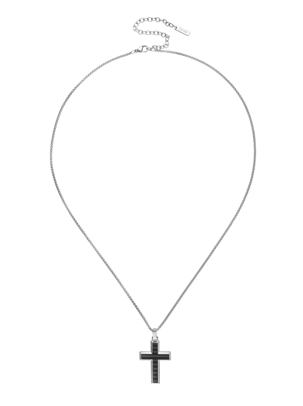 Colar One Men Onyx Steel - OAMN4106SS