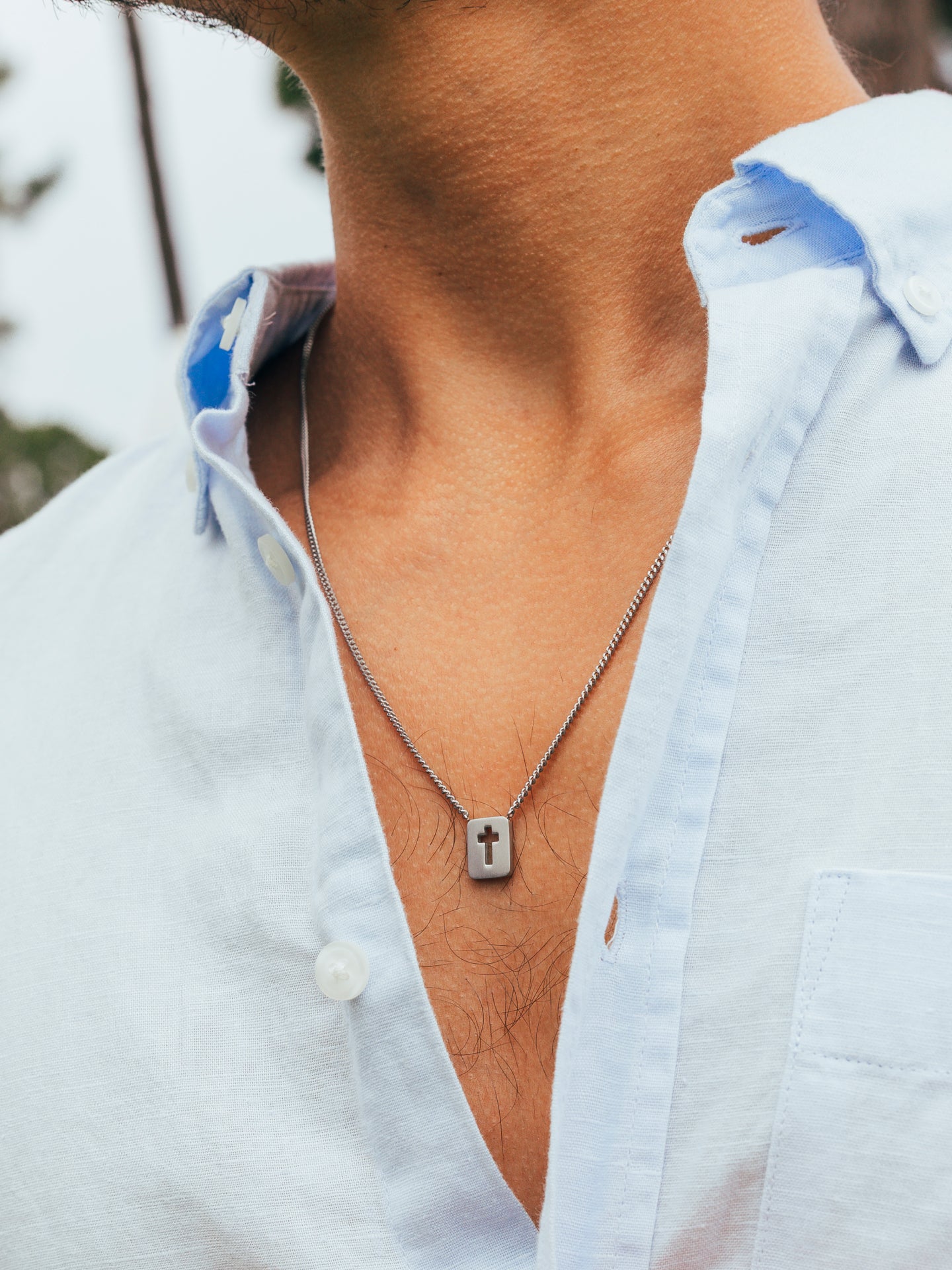 Colar Escapulário One Men Faith - OAMN5104SS