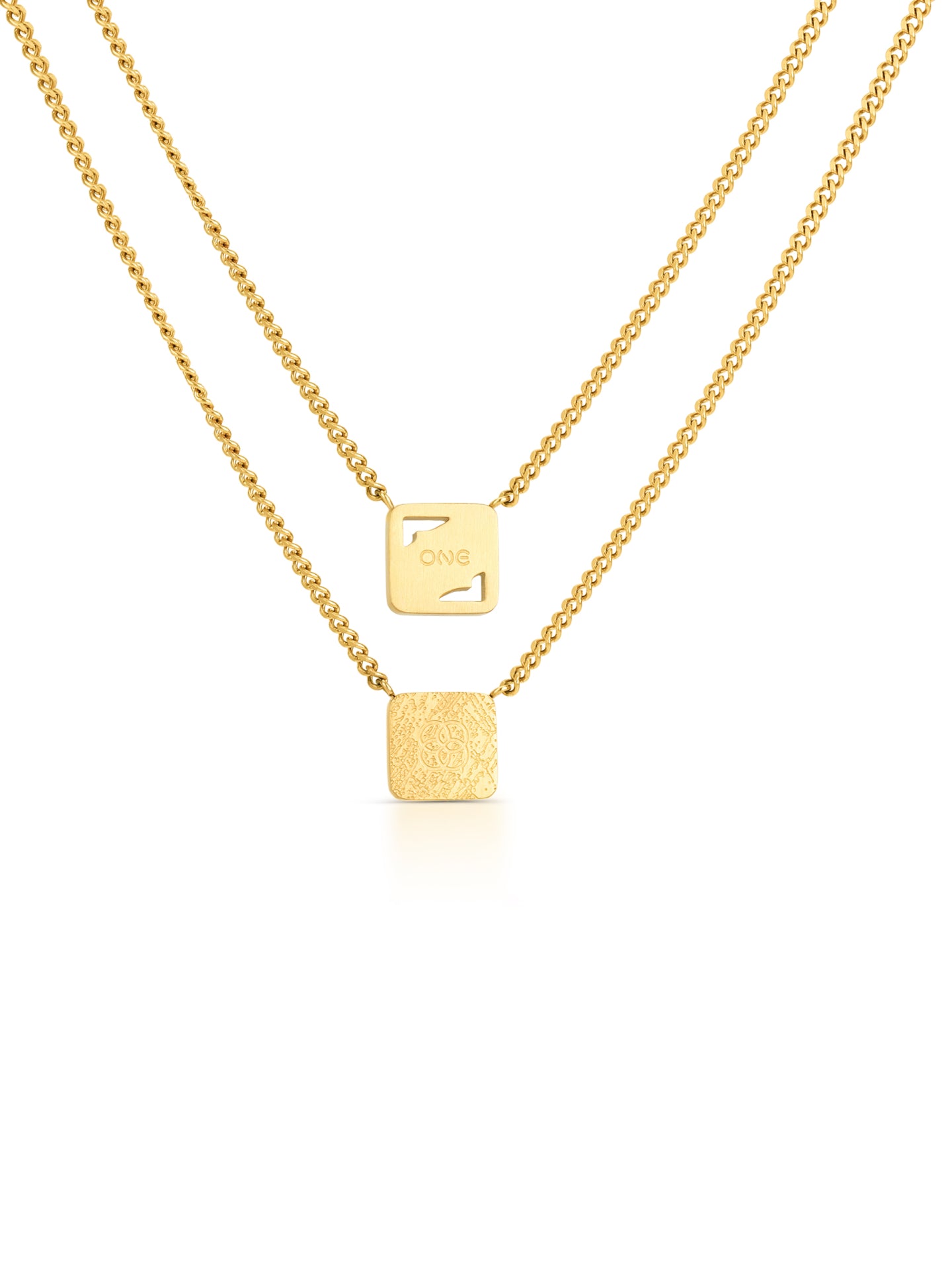 Colar Escapulário One Men Shield Gold - OAMN5105SG